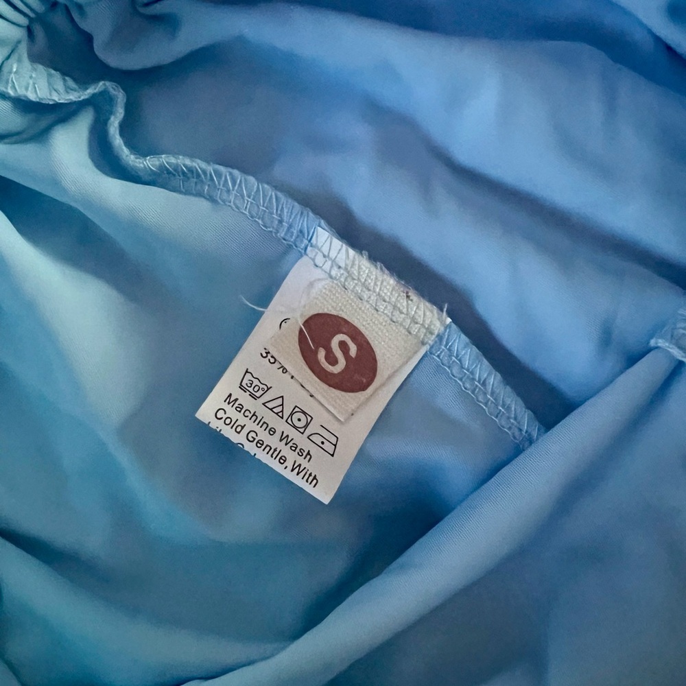 NWOT Butterfly Athletic Shorts - Light Blue - Picture 3 of 4